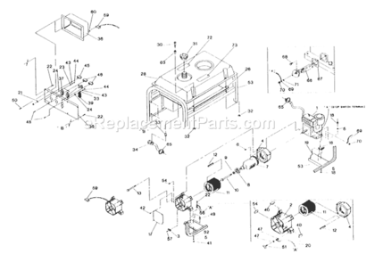 Part Location Diagram of 67022GS Generac Grommet, Rubber